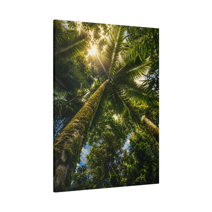 Tropical Palm Tree Canvas Wall Art — Matte Stretched Nature Print