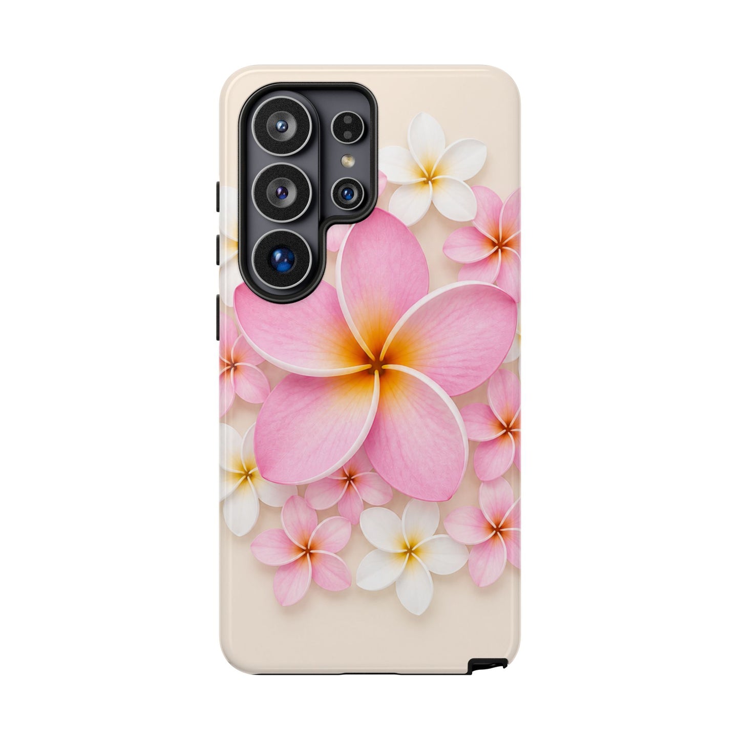 Pink Plumeria Phone Case — Tropical Floral iPhone Protector