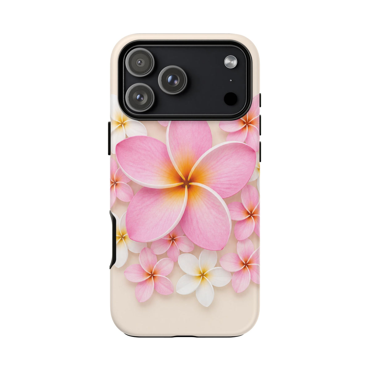 Pink Plumeria Phone Case — Tropical Floral iPhone Protector