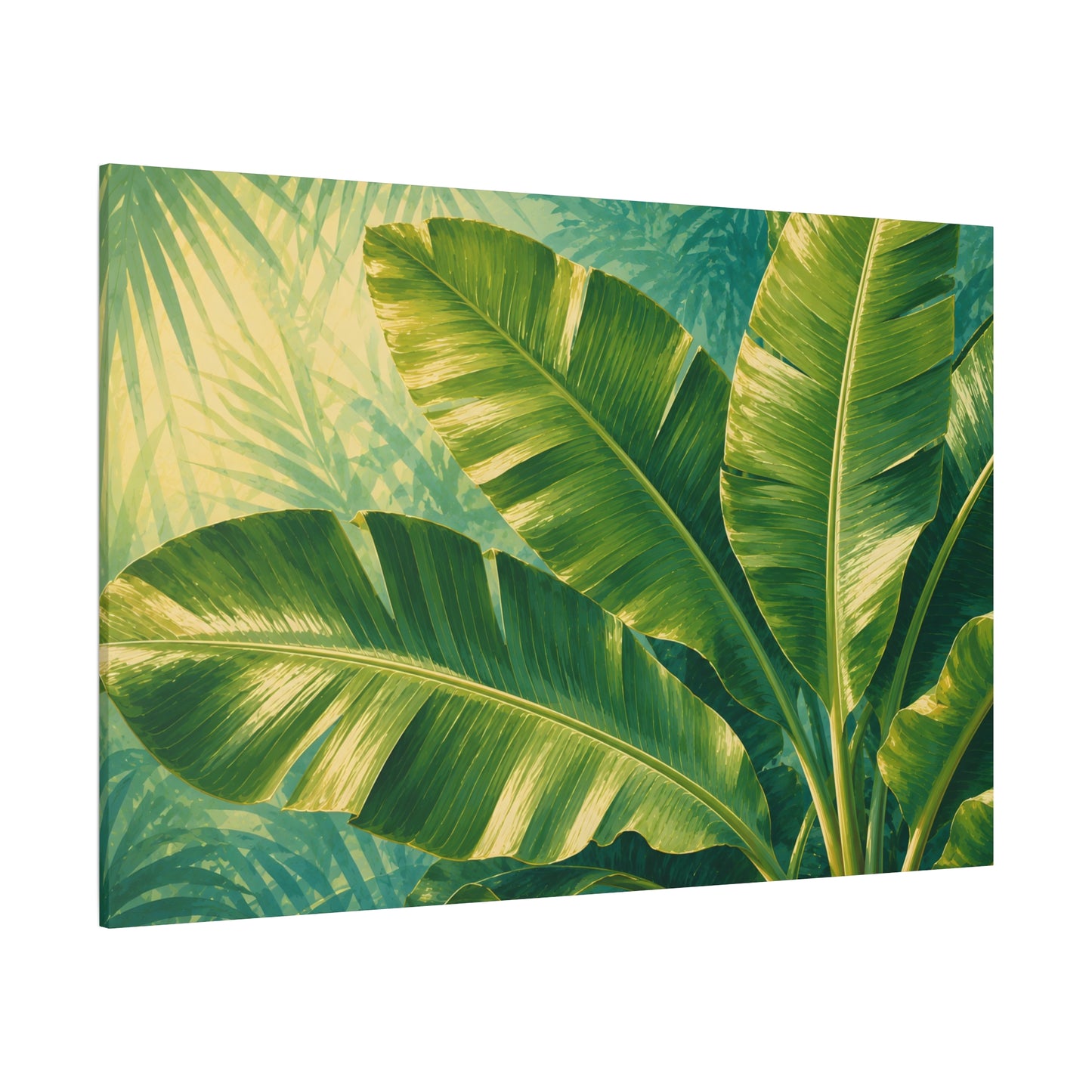 Tropical Banana Leaf - Matte Canvas Wall Art