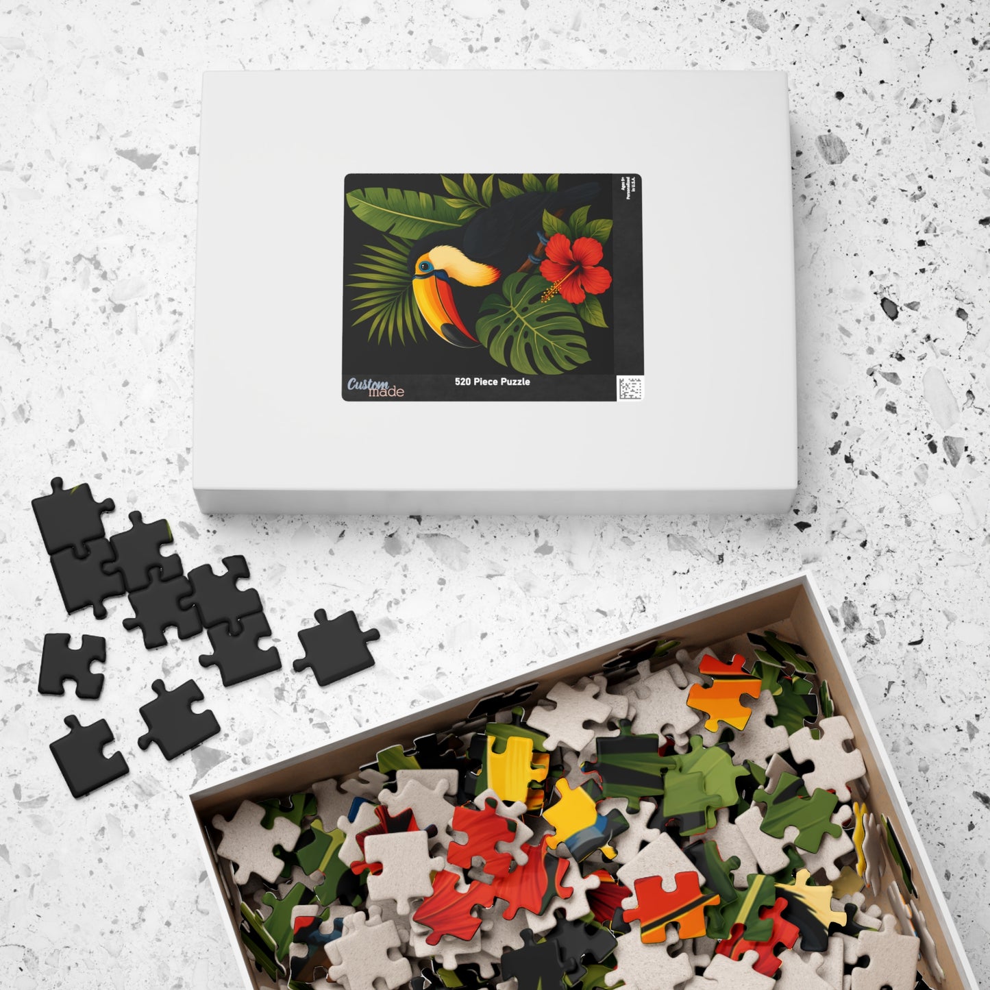 Tropical Toucan Puzzle — Vibrant Jungle Bird Jigsaw 520 pieces