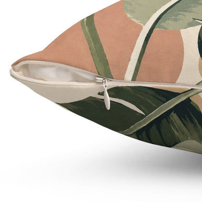 Tropical Banana Leaf Decorative Pillow