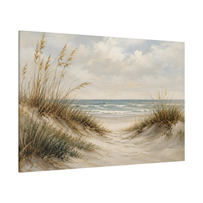 Coastal Dunes Beach Canvas Print — Seaside Landscape Wall Art