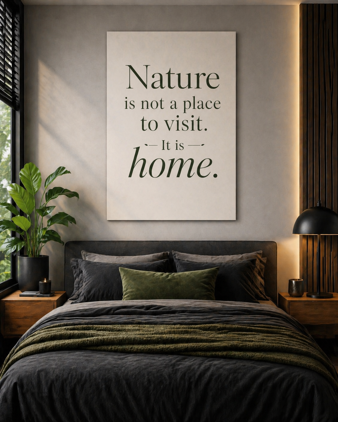 Canvas Wall Art – "Nature is Not a Place to Visit. It Is Home."