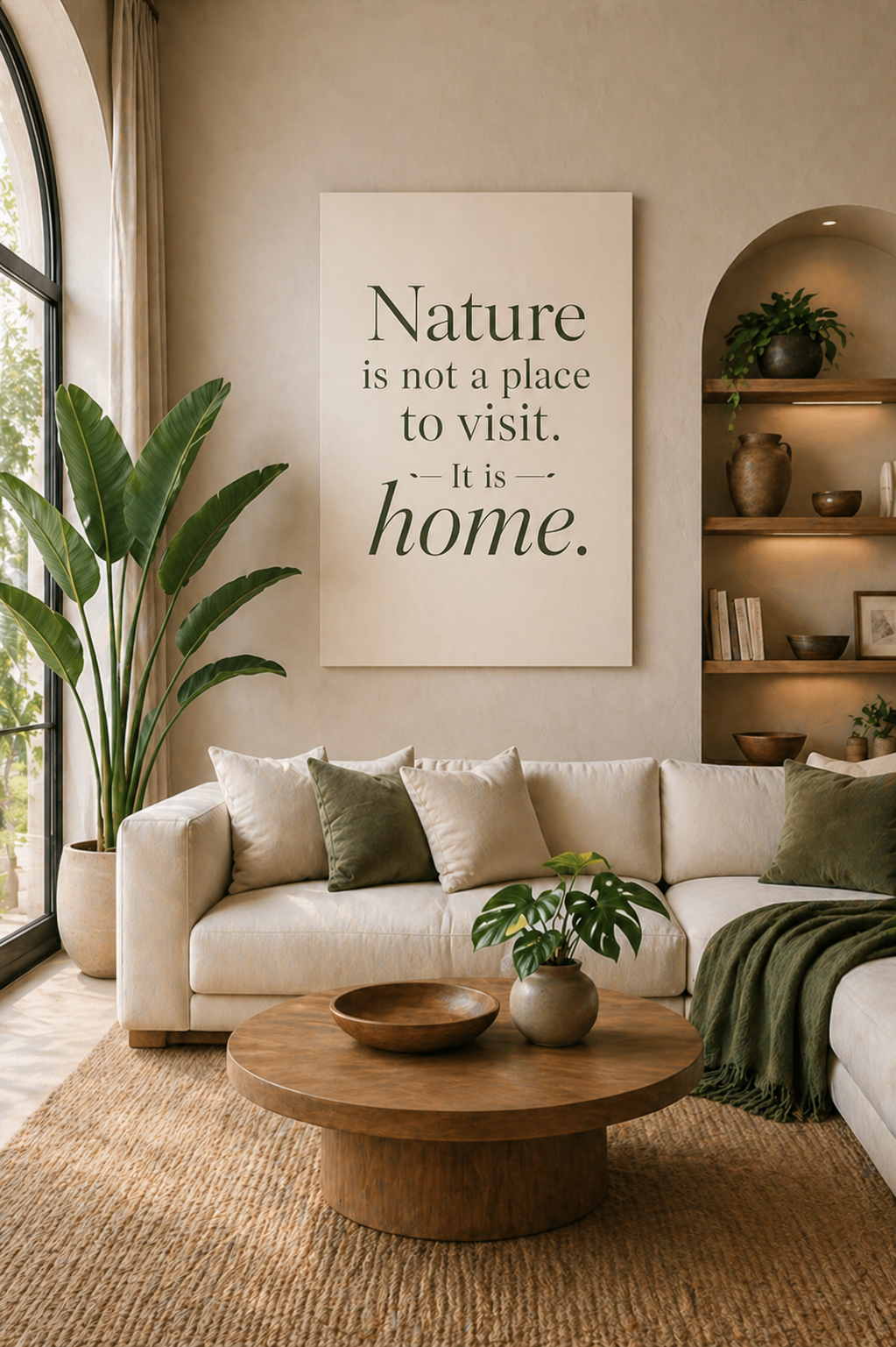Canvas Wall Art – "Nature is Not a Place to Visit. It Is Home."