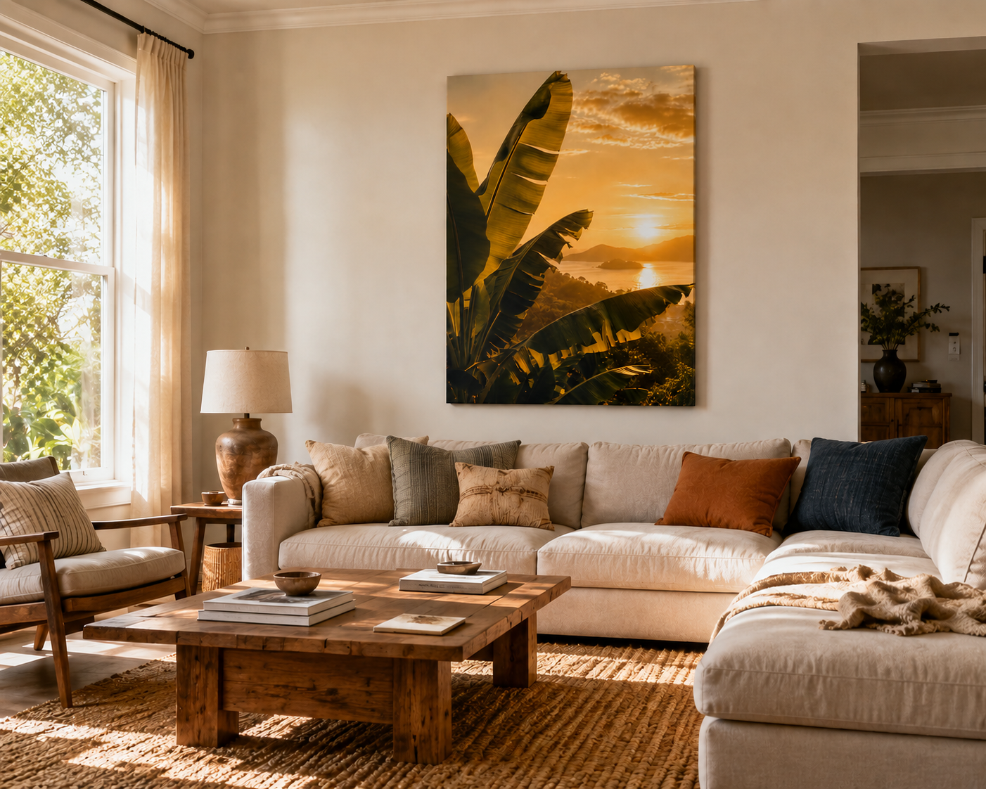 Tropical Sunset Canvas Print
