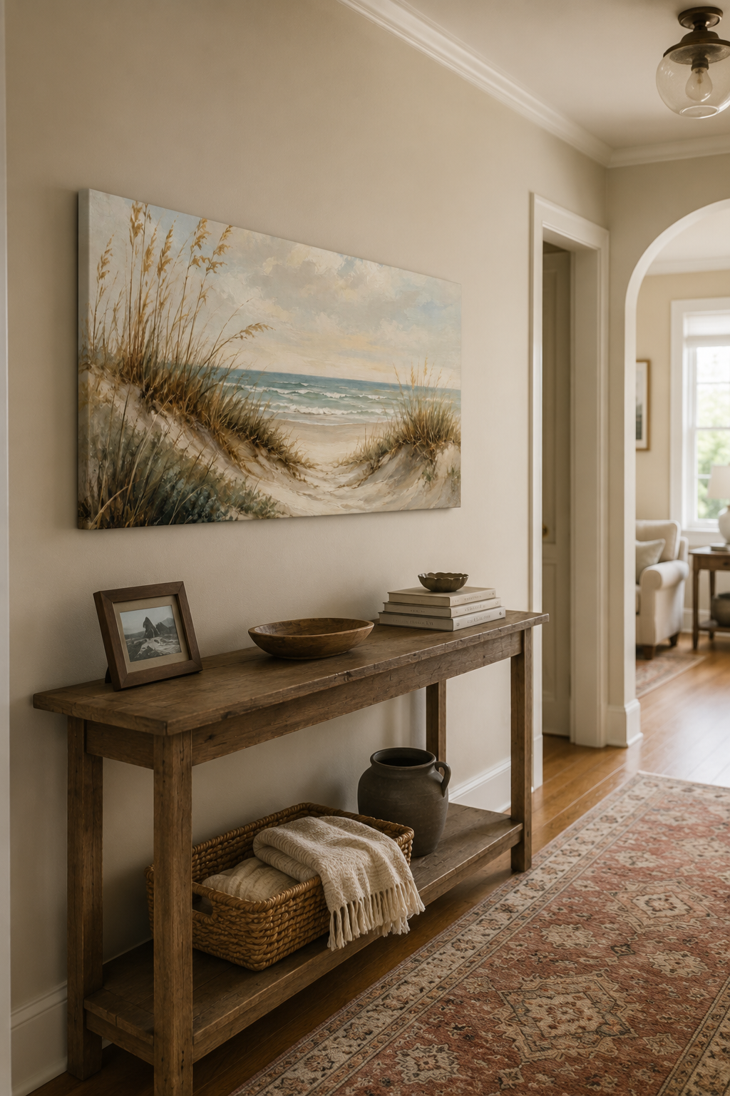 Coastal Dunes Beach Canvas Print — Seaside Landscape Wall Art