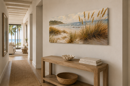 Seaside Dune Canvas Print — Matte Stretched Beach Wall Art