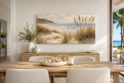 Seaside Dune Canvas Print — Matte Stretched Beach Wall Art
