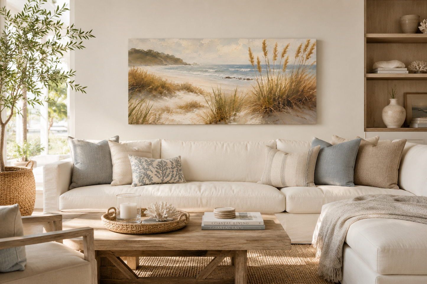 Seaside Dune Canvas Print — Matte Stretched Beach Wall Art
