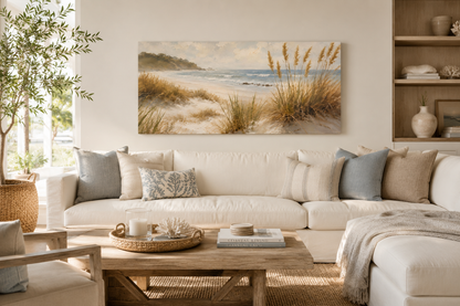 Seaside Dune Canvas Print — Matte Stretched Beach Wall Art
