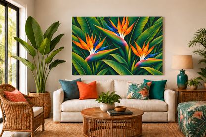 Bold Bird of Paradise Blooms
