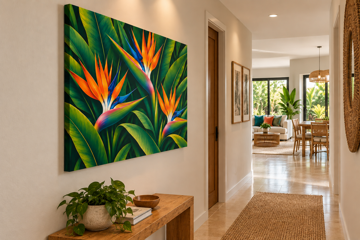 Bold Bird of Paradise Blooms