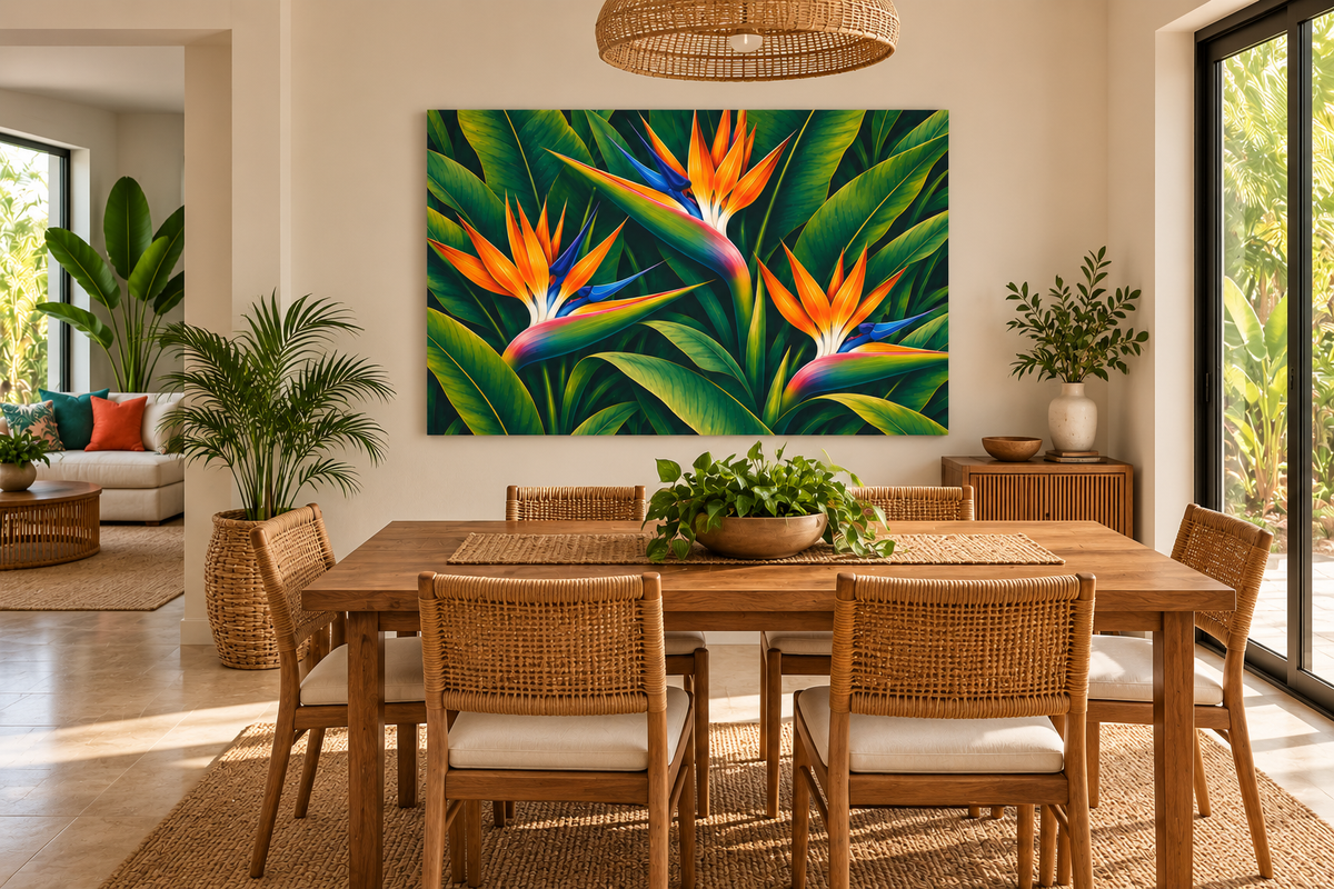 Bold Bird of Paradise Blooms