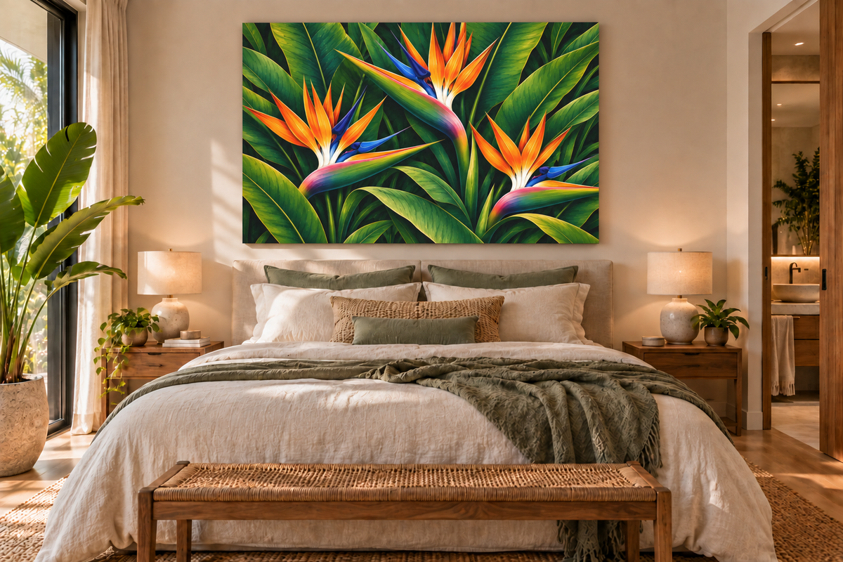 Bold Bird of Paradise Blooms