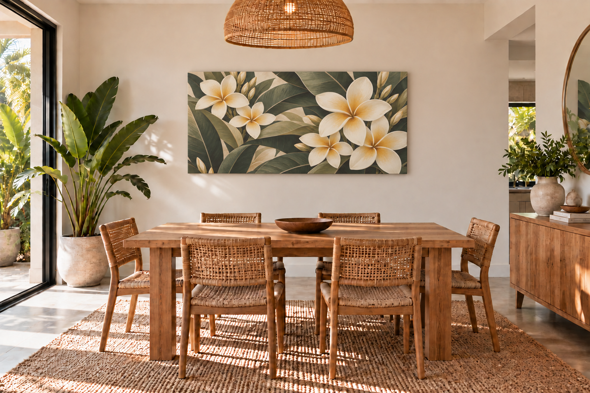 Frangipani Plumeria Tropical Flora (Wide Angle)
