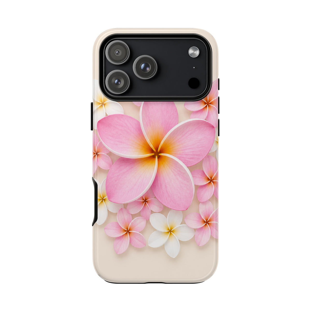 Pink Plumeria Phone Case — Tropical Floral iPhone Protector