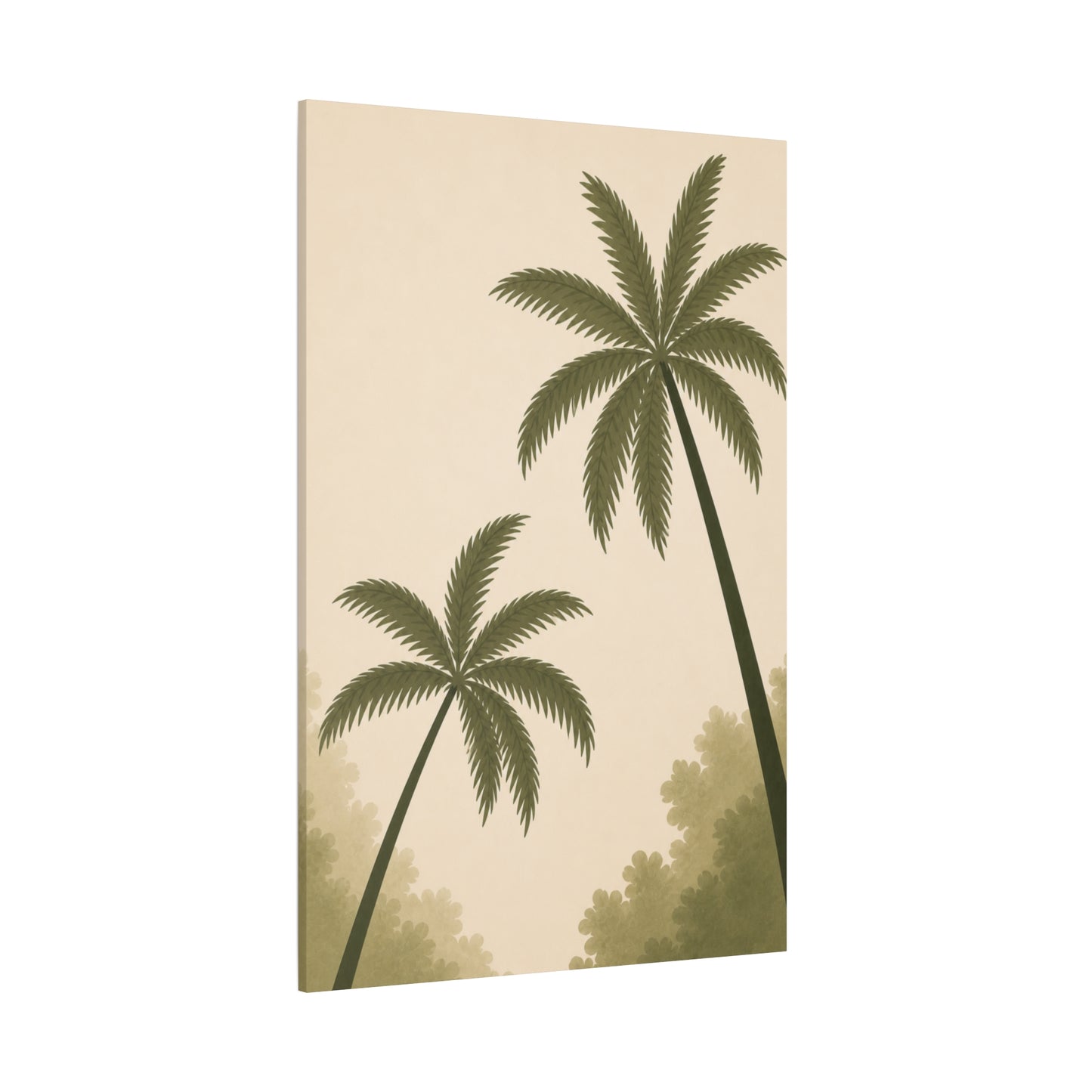 Palm Tree Canvas Wall Art – Tropical Minimalist Matte Print (3 of 3)