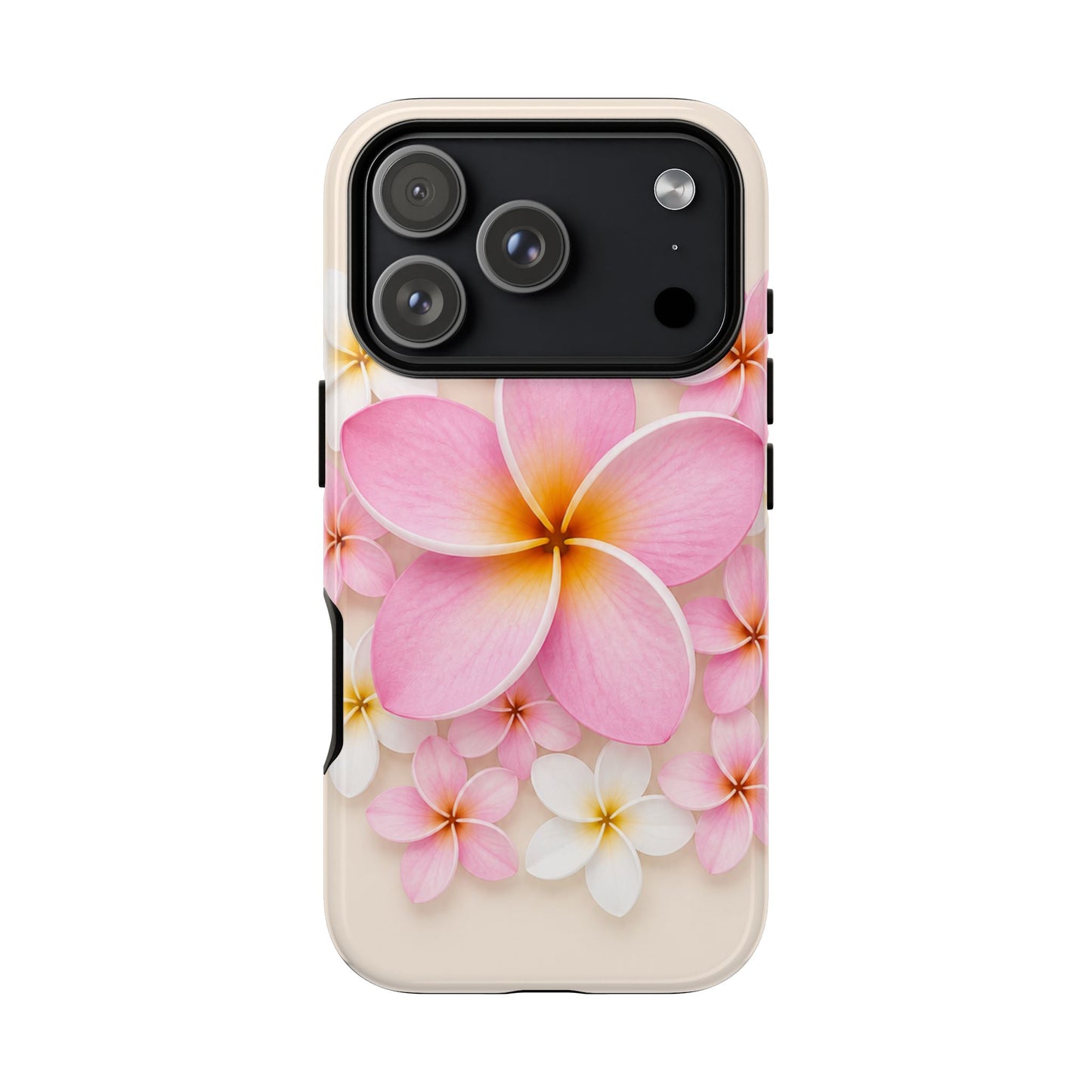 Pink Plumeria Phone Case — Tropical Floral iPhone Protector