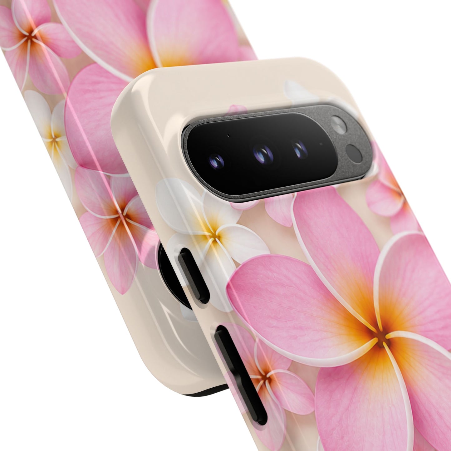 Pink Plumeria Phone Case — Tropical Floral iPhone Protector