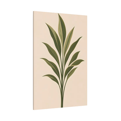 Ti Plant Cordyline Canvas Print – Minimal Green Wall Art (2 of 3)