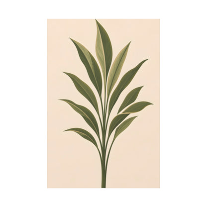 Decorative plant design on a beige background