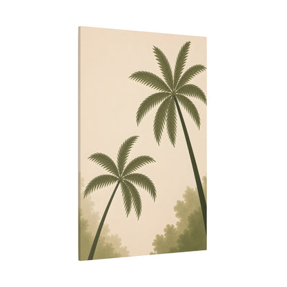 Palm Tree Canvas Wall Art – Tropical Minimalist Matte Print (3 of 3)