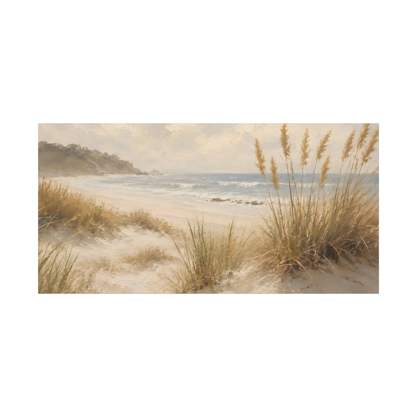 Seaside Dune Canvas Print — Matte Stretched Beach Wall Art