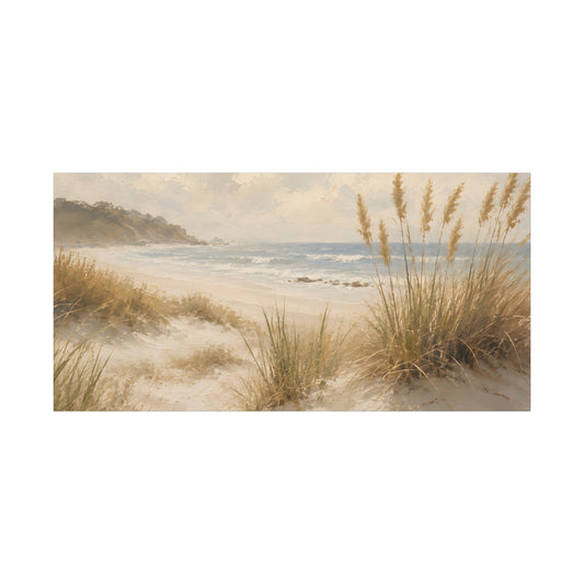 Seaside Dune Canvas Print — Matte Stretched Beach Wall Art