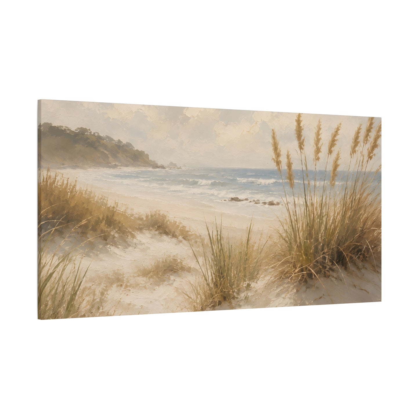 Seaside Dune Canvas Print — Matte Stretched Beach Wall Art