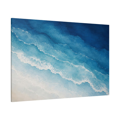 Ocean Wave Matte Canvas Print — Stretched Seascape Wall Art