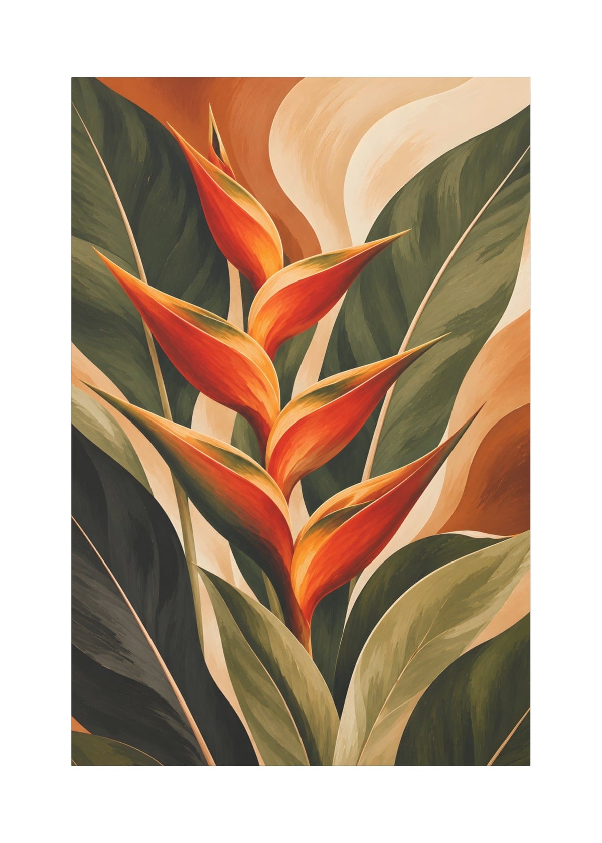 Tropical Fire - 3 Panel Wall Art Set