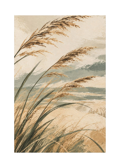 Coastal Reeds - 3 Panel Canvas Wall Art Set