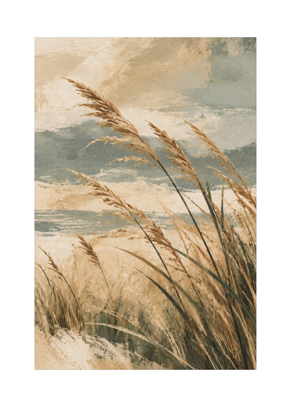 Coastal Reeds - 3 Panel Canvas Wall Art Set