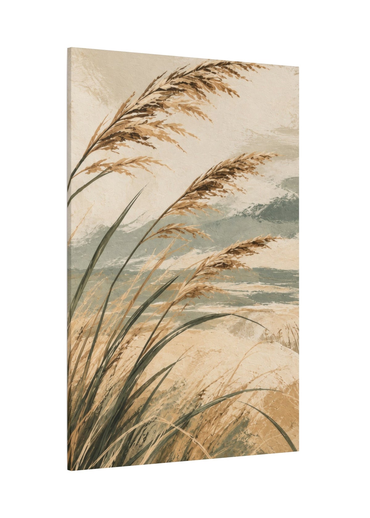 Coastal Reeds - 3 Panel Canvas Wall Art Set