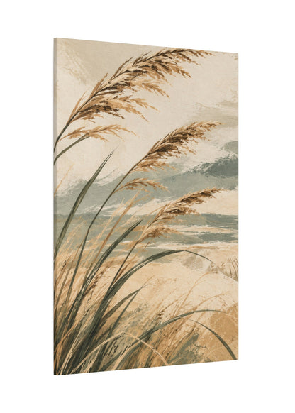 Coastal Reeds - 3 Panel Canvas Wall Art Set